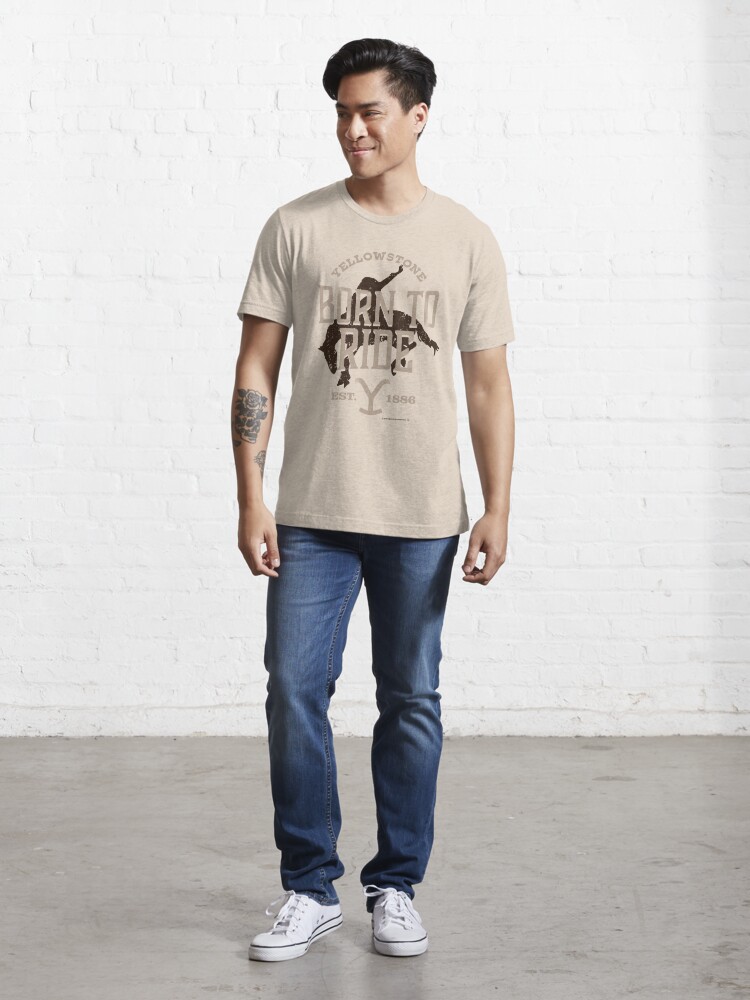 Discover YStone Born To Ride Distressed Vintage Rodeo Logo | Essential T-Shirt 