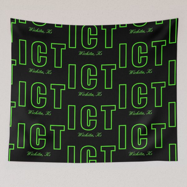 Item preview, Airport Code ICT Wichita, Kansas designed and sold by Lartheviking.