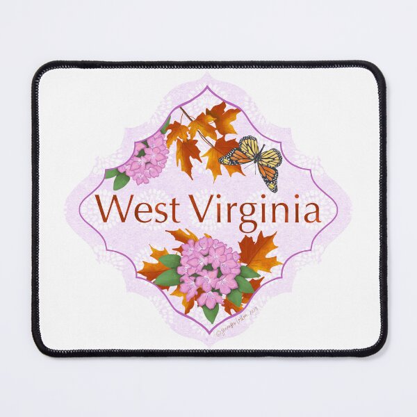 Item preview, West Virginia Motif Illustration for Travelers US State Collection HI Pua Aloalo Kukui tree designed and sold by JourneyHomeMade.