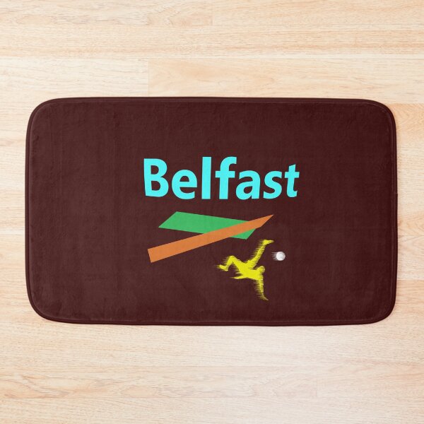 Item preview, Belfast, Ireland Soccer abstract design  designed and sold by lobodelnoir.