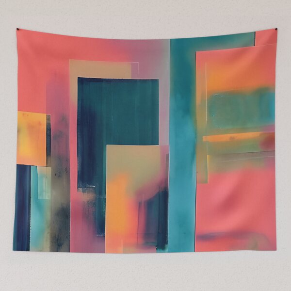 Item preview, Colorful retro rectangles designed and sold by ibelieveimages.