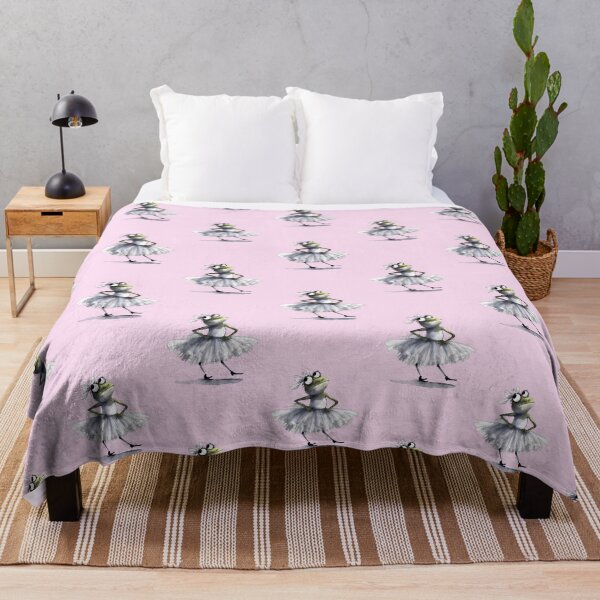 Item preview, Leap into Whimsy: Froggy Ballerina Print on Apparel and Homeware designed and sold by ThePurpleMelon.