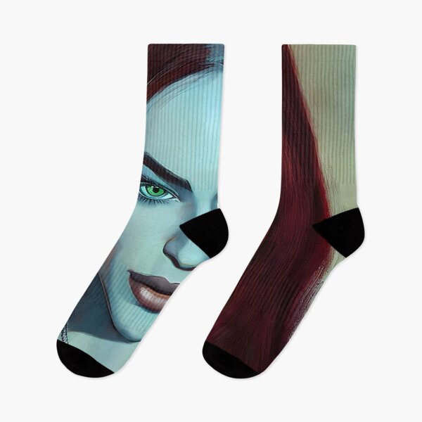 Item preview, Portrait of an Empowered Lady with Green Eyes designed and sold by ElLocoMus.
