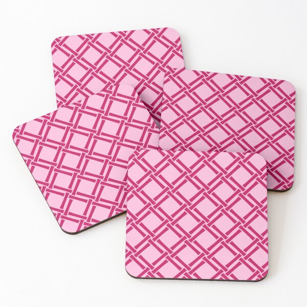 Item preview, Classic Tropical Bamboo Trellis Pattern Magenta and Pink designed and sold by tonymagnerart.