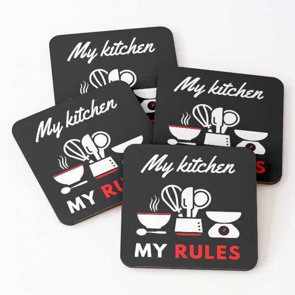Item preview, My kitchen my rules funny motivational design designed and sold by DigitalMagShop.