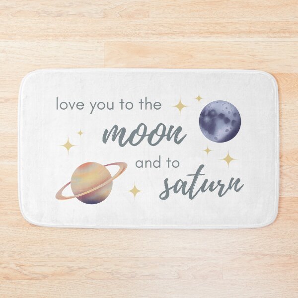 Item preview, Love You to the Moon and to Saturn Seven Taylor designed and sold by Little Owlet Art.
