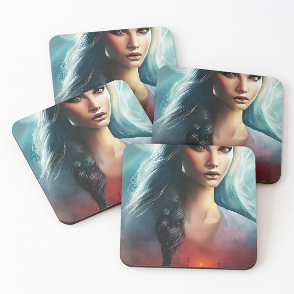 Item preview, Portrait of an Empowered Lady with Yellow Eyes designed and sold by ElLocoMus.