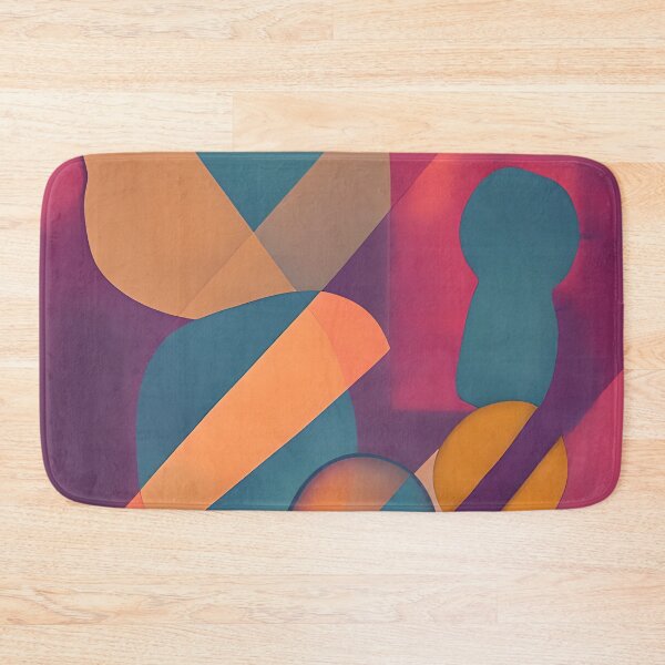 Item preview, Mid tone retro abstract shapes designed and sold by ibelieveimages.