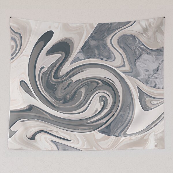 Aperçu de l'œuvre Muted gray and white marble créée et vendue par ibelieveimages.