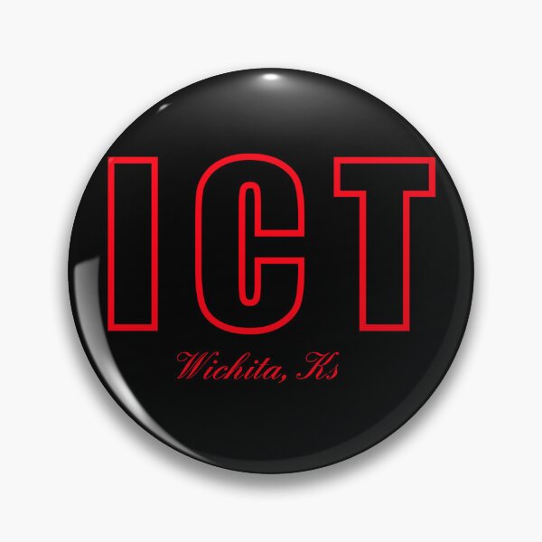Artikelvorschau, Flughafencode ICT Wichita Kansas entworfen und verkauft von Lartheviking.
