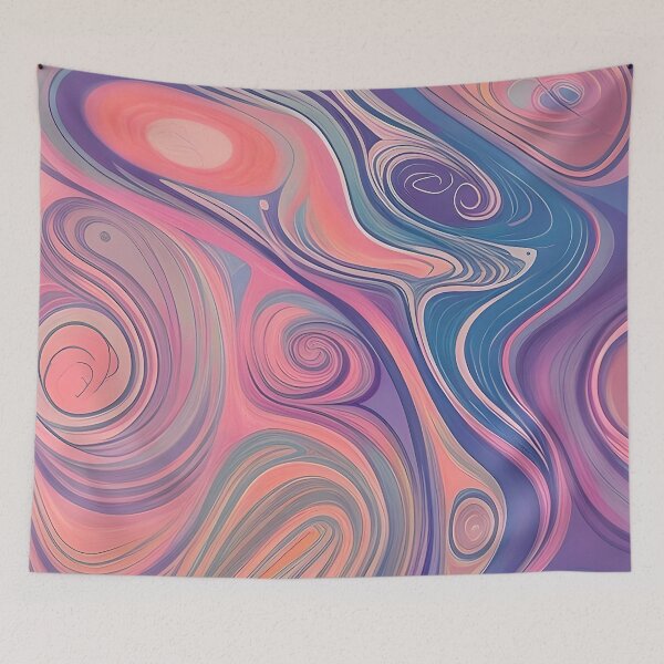 Aperçu de l'œuvre Muted pink and purple marble créée et vendue par ibelieveimages.