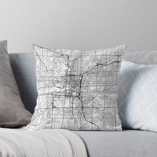 Item preview, Indianapolis Map Minimal designed and sold by HubertRoguski.