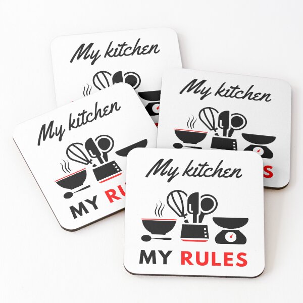 Item preview,  My kitchen my rules funny motivational design designed and sold by DigitalMagShop.