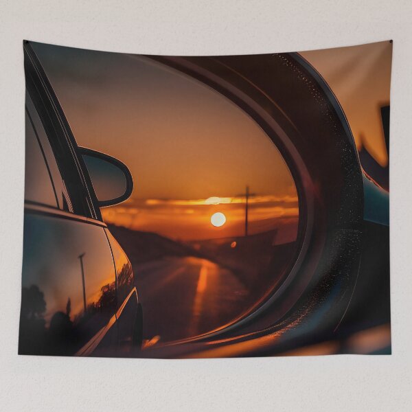 Item preview, Rearview Sunset designed and sold by ArtGeneration.