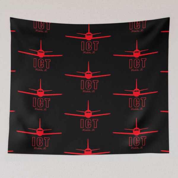 Item preview, Airport Code ICT Wichita Kansas designed and sold by Lartheviking.