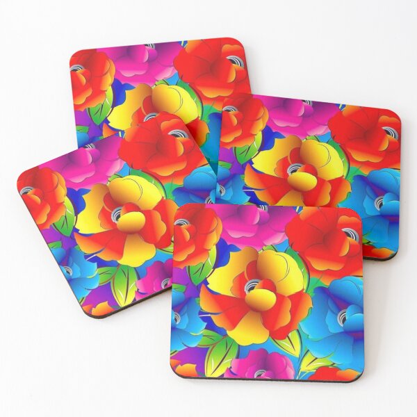 Item preview, Beautiful Rainbow coloured Flowers are absolutely amazing.  designed and sold by Tiannalaw.