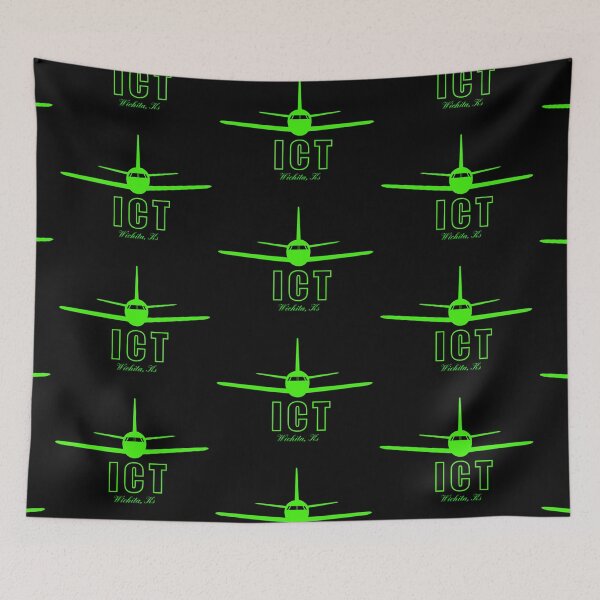 Item preview, Airport Code ICT Wichita Kansas designed and sold by Lartheviking.