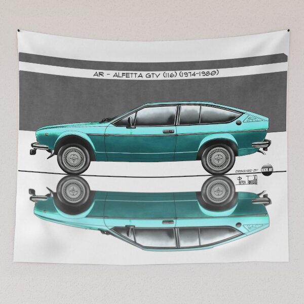 Item preview, Azaziel Original Series - Drawing of AR - Alfetta Gtv (116) in Verde Pino designed and sold by Azaziel.