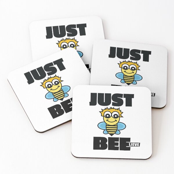 Item preview, Just Believe Motivational Saying Quote Flying Bee Icon Illustration Religious Word Play designed and sold by doseofwin.