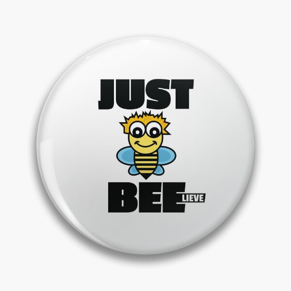 Item preview, Just Believe Motivational Saying Quote Flying Bee Icon Illustration Religious Word Play designed and sold by doseofwin.
