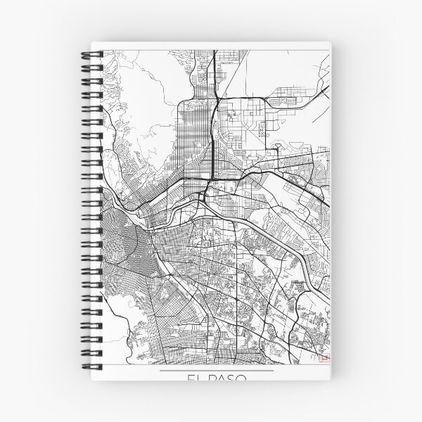 Item preview, El Paso Map Minimal designed and sold by HubertRoguski.