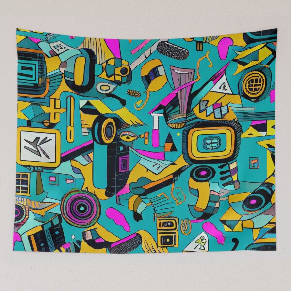 Item preview, "The Nostalgic 2000s Pattern: Bold Shapes and Vibrant Colors" designed and sold by Mykhailov.