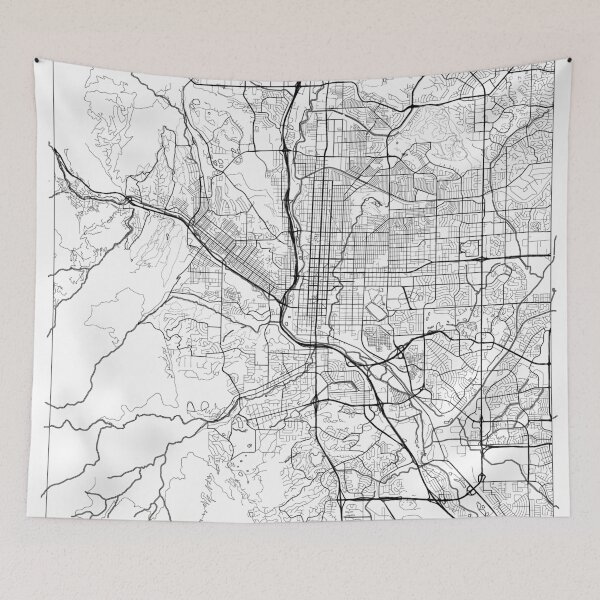 Item preview, Colorado Springs Map Minimal designed and sold by HubertRoguski.