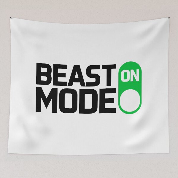 Item preview, Beast Mode On motivation fitness  designed and sold by gabicoutodesign.
