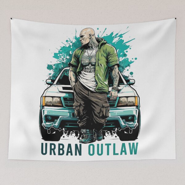 Item preview, Graffiti Vector Art of Urban Outlaw Character designed and sold by Abili-Tees.