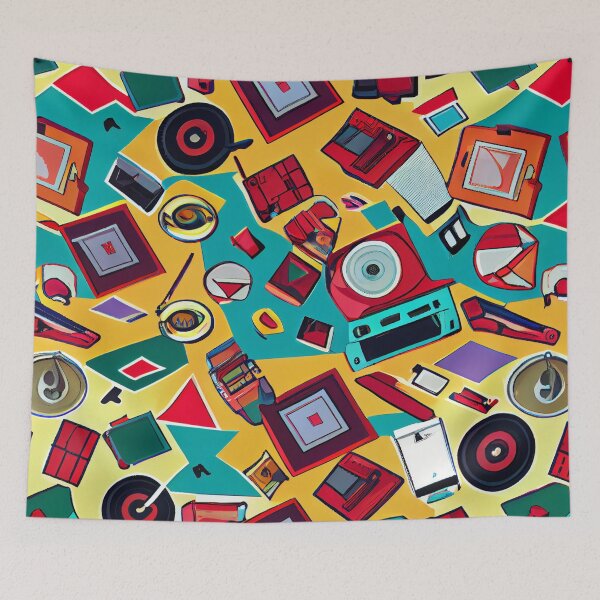 Item preview, "The Nostalgic 2000s Pattern: Bold Shapes and Vibrant Colors" designed and sold by Mykhailov.
