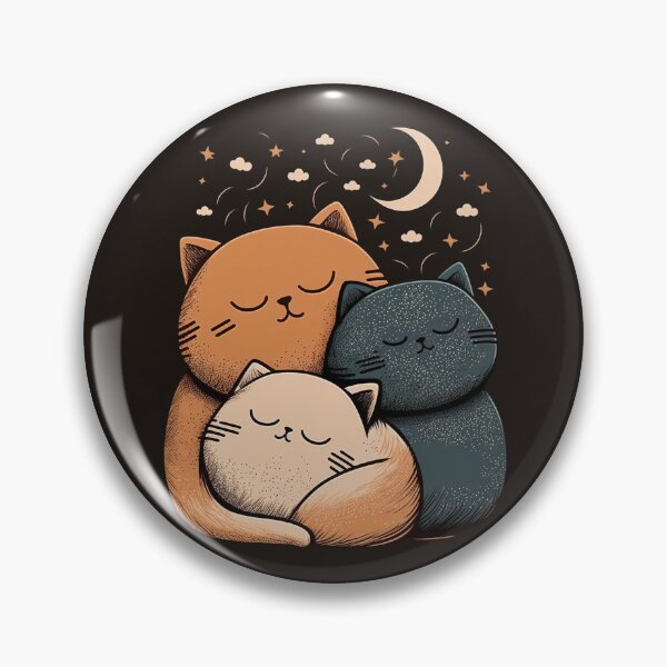Item preview, Feline Family Dreams: A Group of Cute Cats Sleeping in Harmony designed and sold by JOLI Design.
