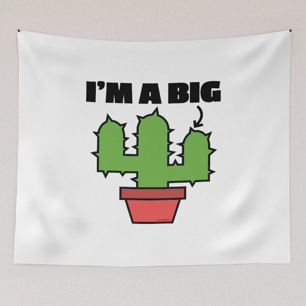 Item preview, I'm A Big Prick Cactus Plant Illustration Funny Word Play Savage Beast Mode Winner Art BDE designed and sold by doseofwin.
