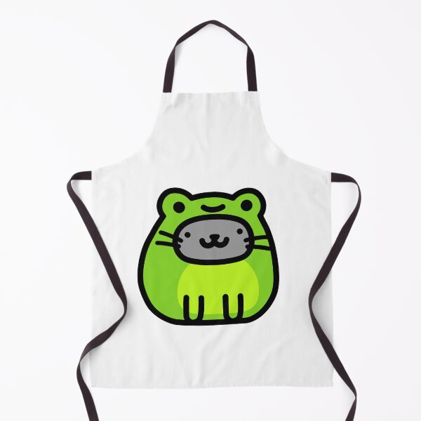 Item preview, Cute Cat in a Frog Costume Doodle, Green Colors designed and sold by RiciPaneto.