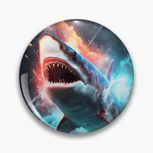 Item preview, Red "Great White Shark" and Blue designed and sold by GalacticWonders.