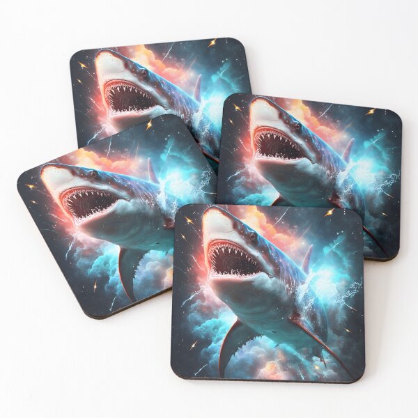 Item preview, Red "Great White Shark" and Blue designed and sold by GalacticWonders.