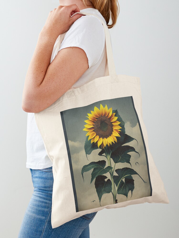 Sunflower Painting, Hand Painted Designer Bags, Gift for Her, Women's Crossbody Bags & Handbags, Leather and Wood Projects