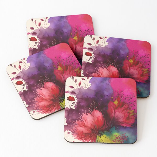 Item preview, Blooming Twin Flowers designed and sold by BrushBubble.
