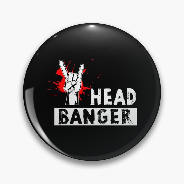 Item preview, Headbanger - With Horns Up - Dark   designed and sold by StarWheelzCo.