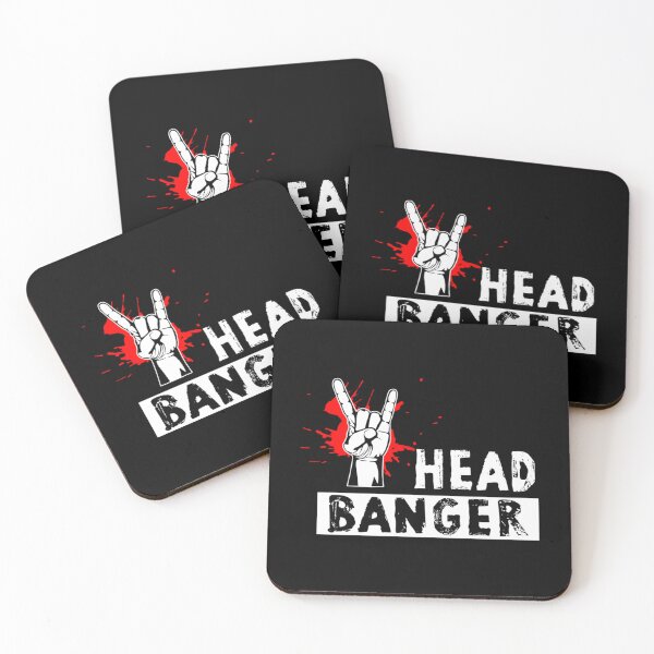 Item preview, Headbanger - With Horns Up - Dark   designed and sold by StarWheelzCo.