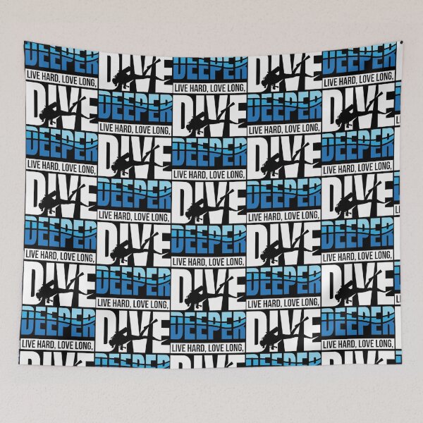 Item preview, live hard love long dive deeper diver    designed and sold by StarWheelzCo.