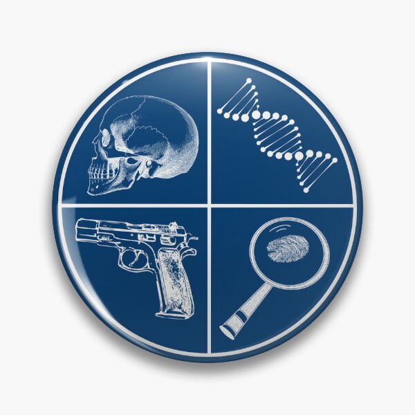 Item preview, Forensic Science Pillars Sticker designed and sold by SceneOfTheCrime.