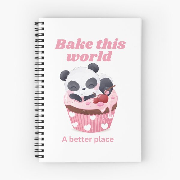 Item preview, Bake the world a better place panda in a cupcake  designed and sold by Speckledfrog.
