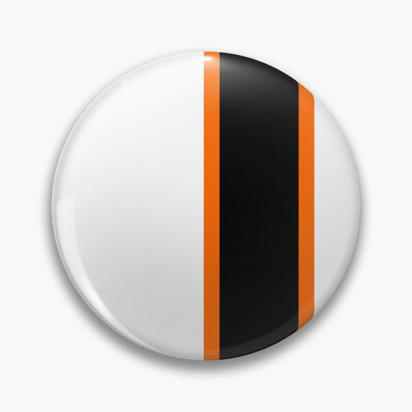 Item preview, Luton Town Retro Home 1977 -78 White and Orange White Black Bars designed and sold by Sporting Colour.