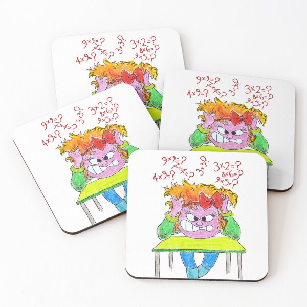 Item preview, Little girl enraged at times tables designed and sold by MadeBySicilian.