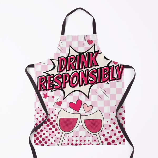 Item preview, Drink Responsibly Hot Pink Pop Art designed and sold by Pink Ribbon.