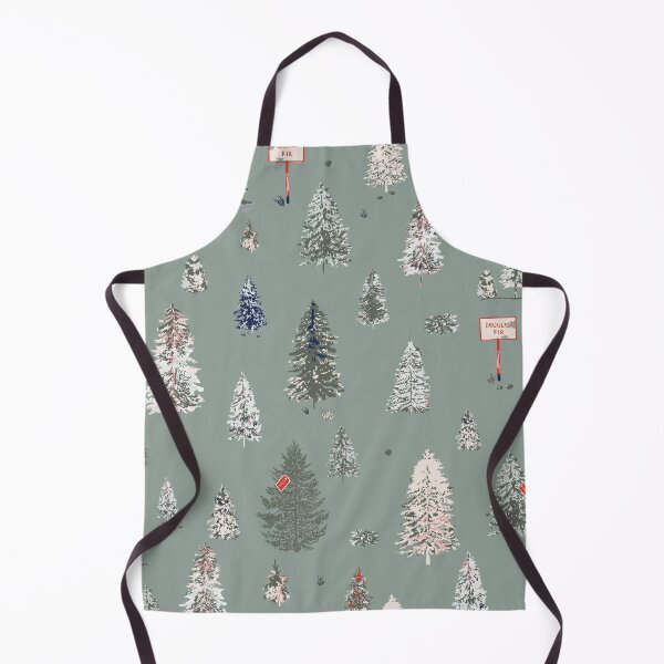 Item preview, Christmas Tree Farm in Muted Green designed and sold by Jean-Pham.