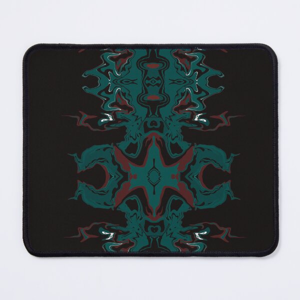 Item preview, Tactikles teal fluid abstract art acrylic  designed and sold by chuckletuckle.