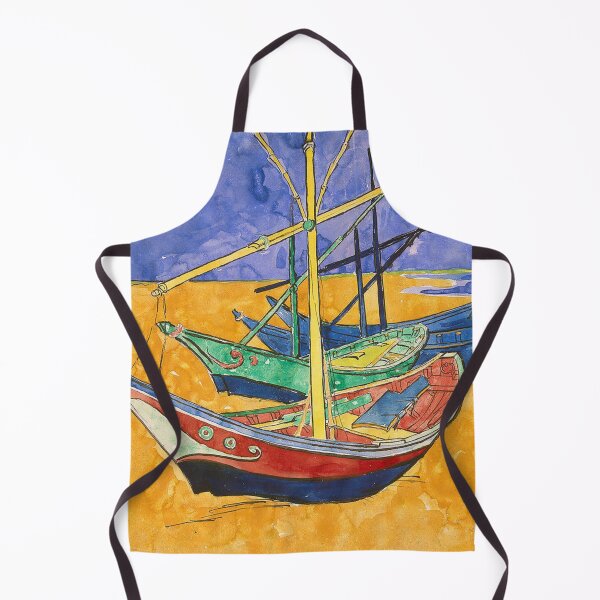 Item preview, Vincent Van Gogh Boats on the Beach designed and sold by antiqueart.