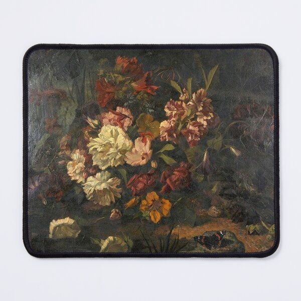 Item preview, Still Life With Mixed Flowers and a Butterfly designed and sold by tomorrowsart.