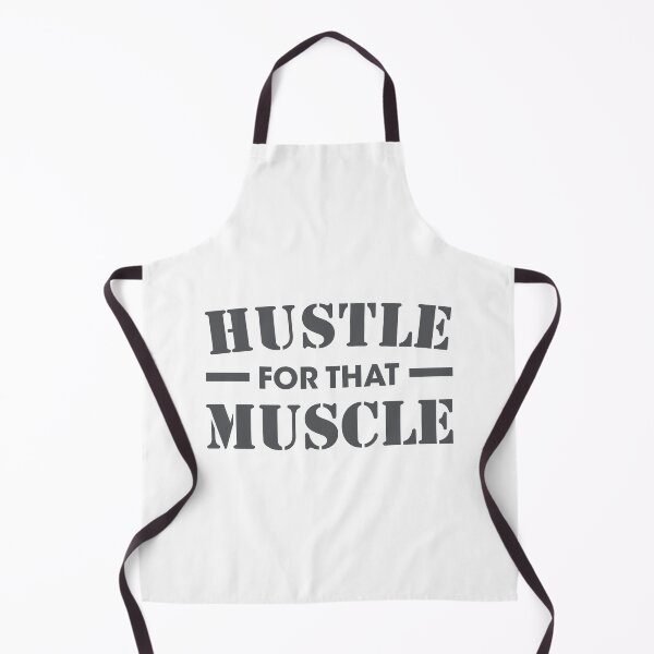 Item preview, hustle for that muscle workout quote designed and sold by gabicoutodesign.